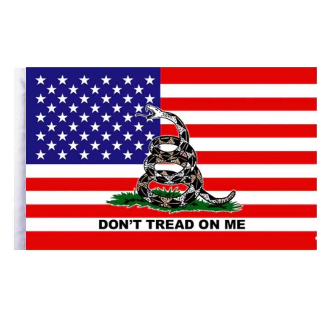 American Flag Gadsden Snake (DTOM) 3'x5' Flag - PatriotDepot.com