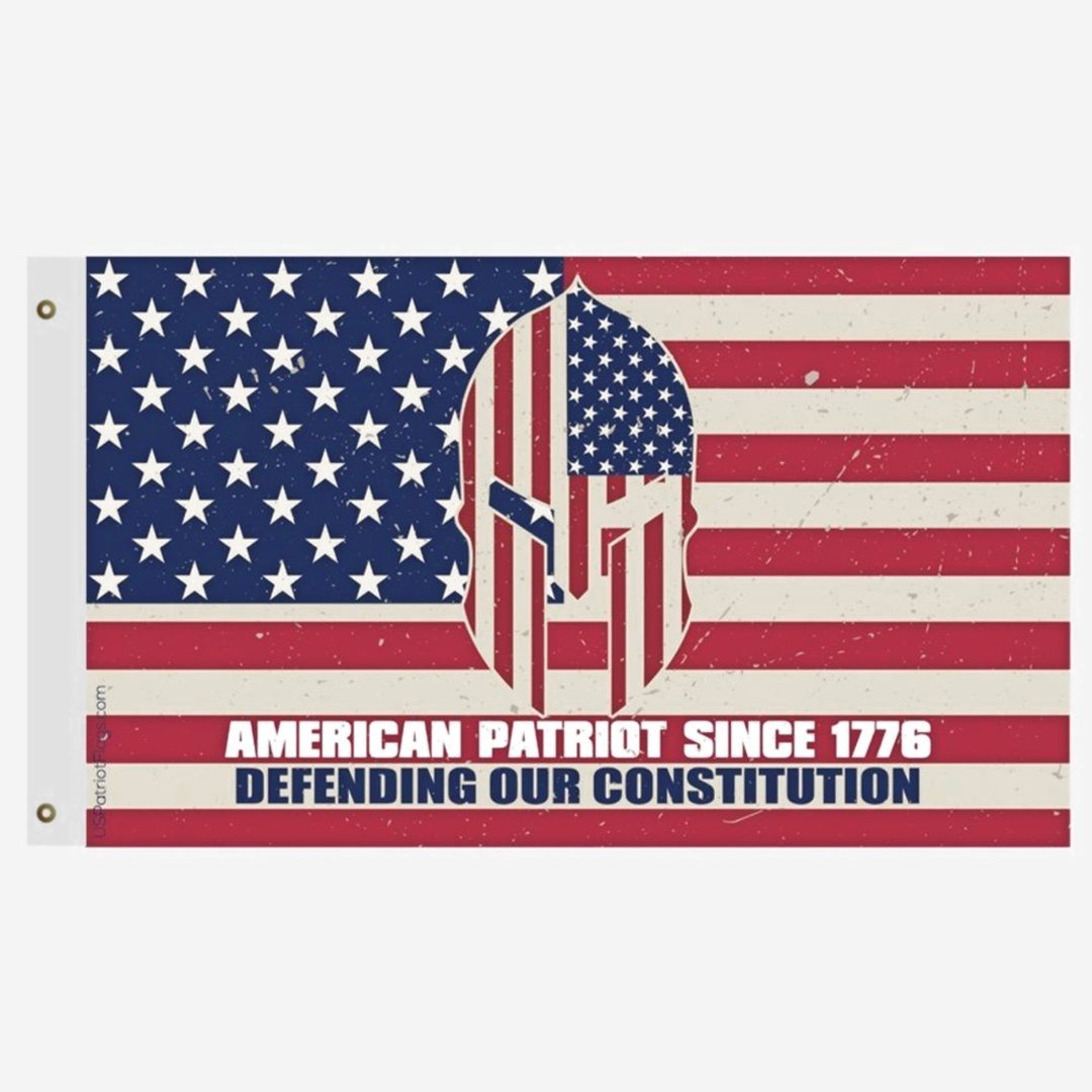 American Patriot Since 1776 Defend our Constitution 3'x5' Flag - PatriotDepot.com