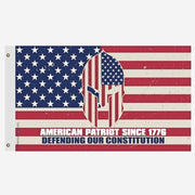American Patriot Since 1776 Defend our Constitution 3'x5' Flag - PatriotDepot.com