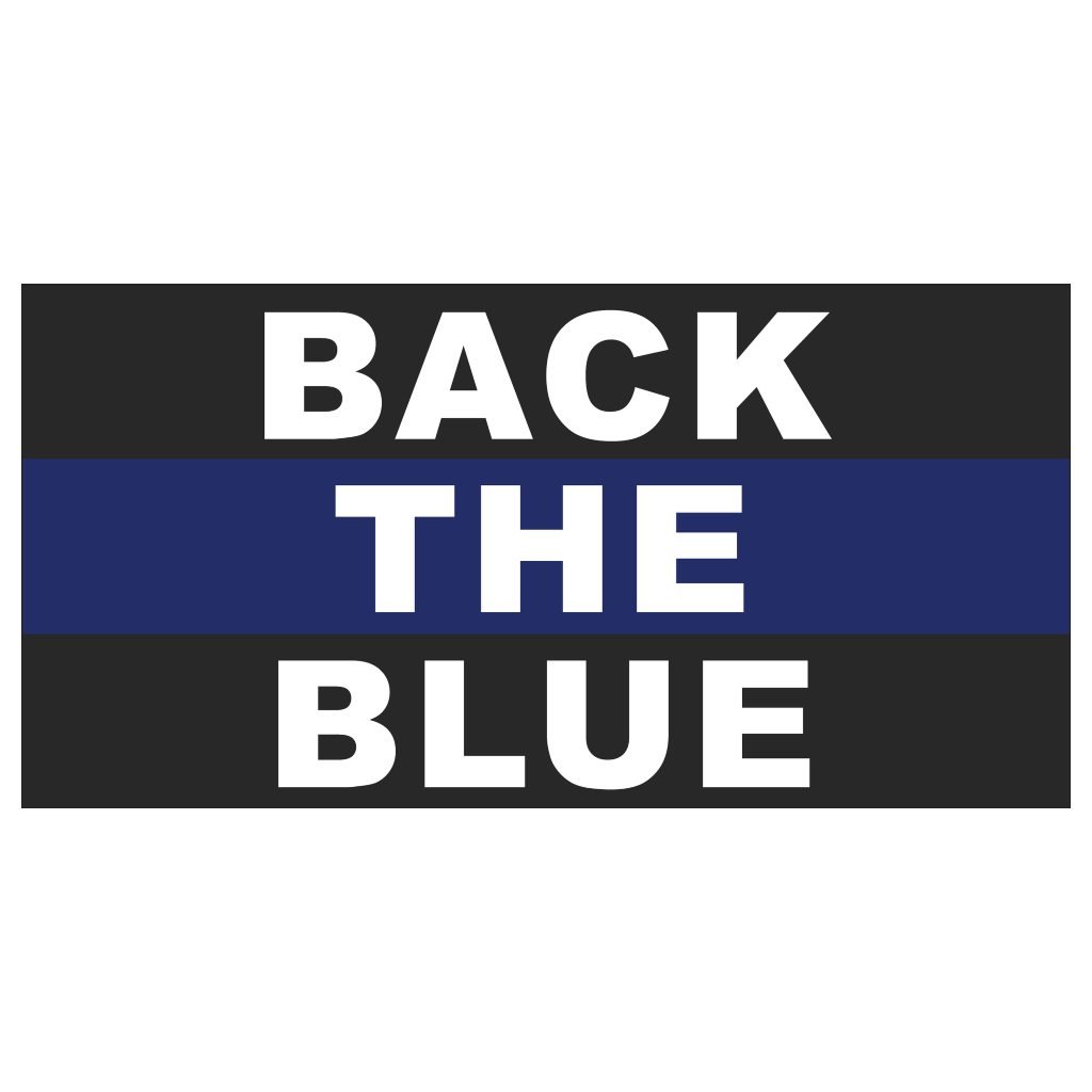 Back the Blue Sticker - PatriotDepot.com