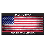 Back to Back World War Champs Bumper Sticker - PatriotDepot.com
