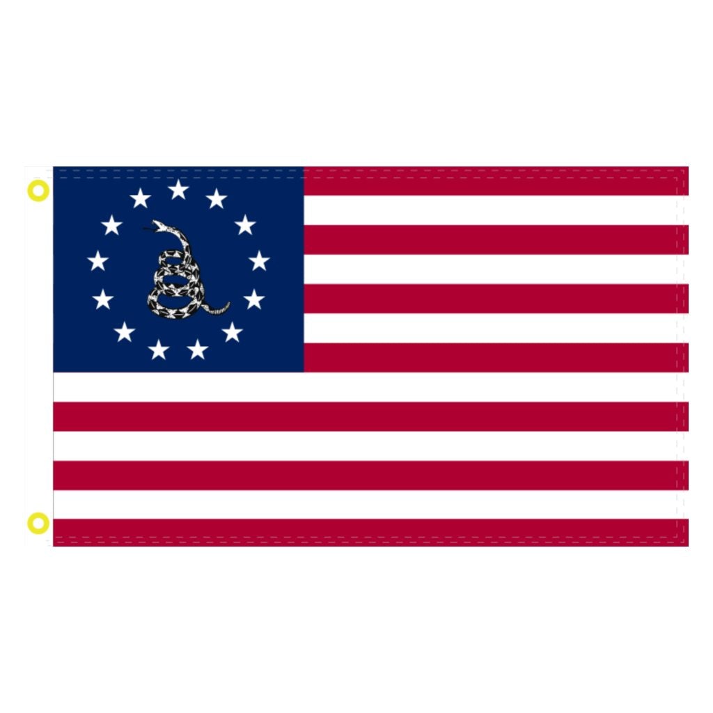 Betsy Ross Gadsden Snake Flag (2 Sizes) - PatriotDepot.com