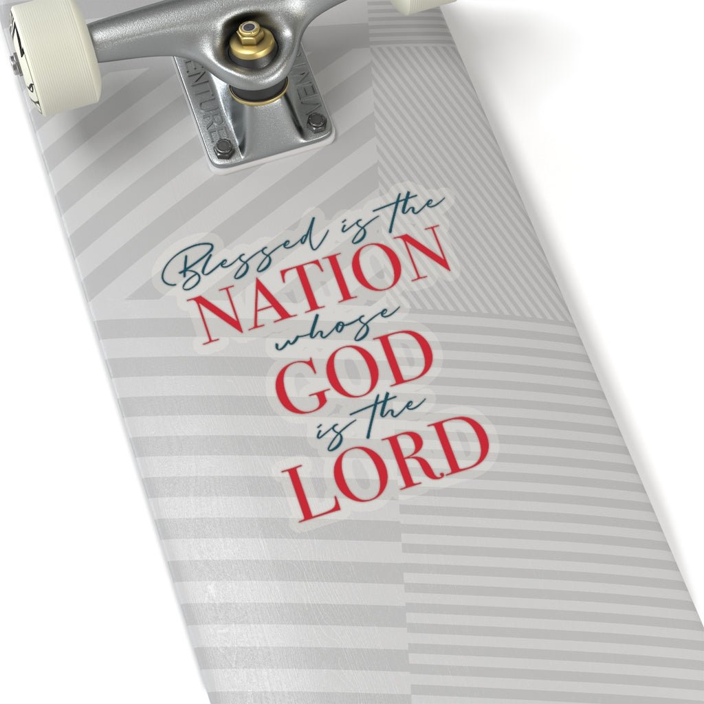 Blessed Nation Kiss - Cut Stickers (4 sizes) - PatriotDepot.com