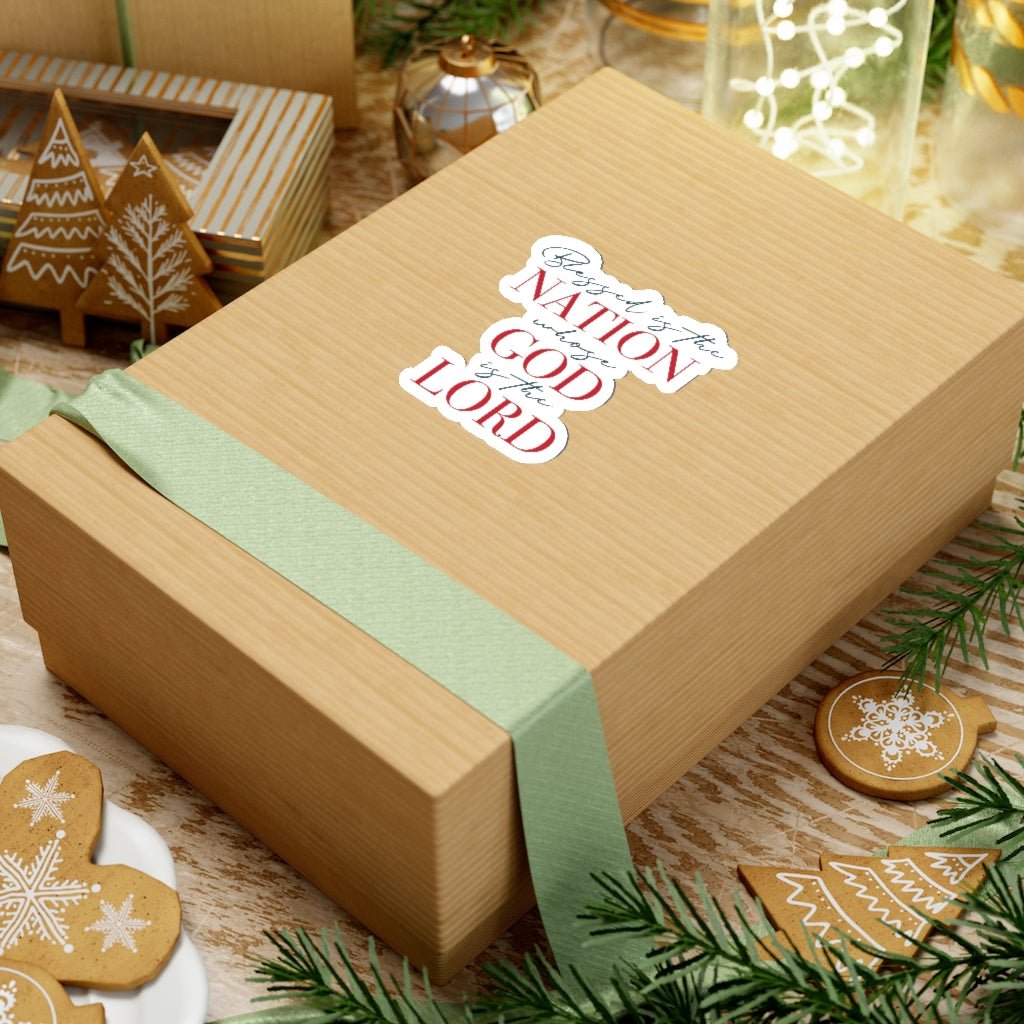 Blessed Nation Kiss - Cut Stickers (4 sizes) - PatriotDepot.com