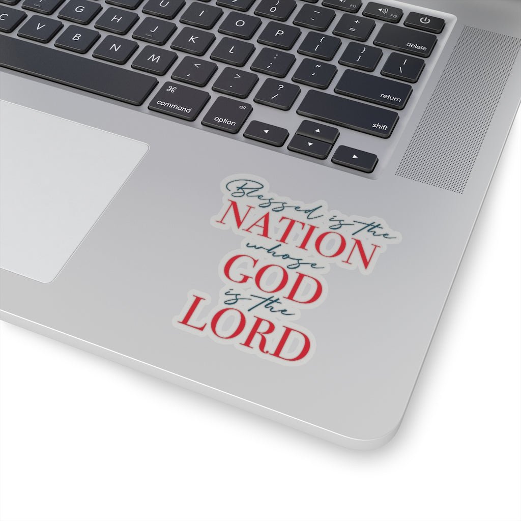 Blessed Nation Kiss - Cut Stickers (4 sizes) - PatriotDepot.com