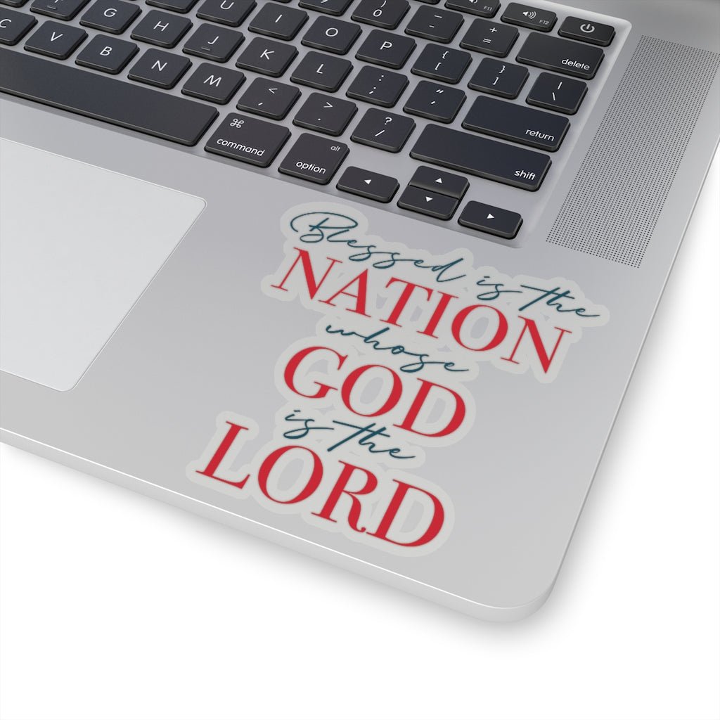 Blessed Nation Kiss - Cut Stickers (4 sizes) - PatriotDepot.com