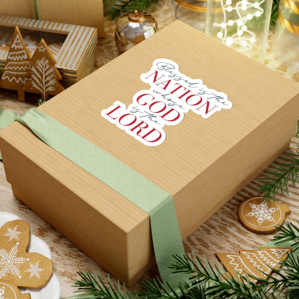 Blessed Nation Kiss - Cut Stickers (4 sizes) - PatriotDepot.com