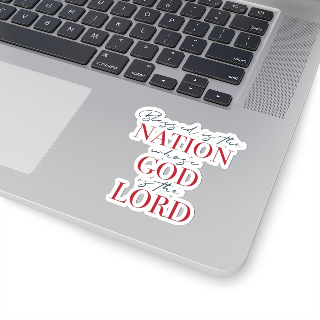 Blessed Nation Kiss - Cut Stickers (4 sizes) - PatriotDepot.com