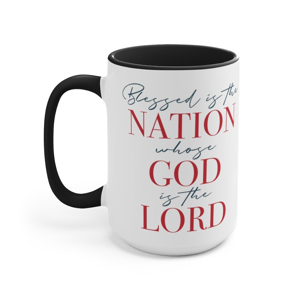 Blessed Nation Mug (2 sizes, 2 colors) - PatriotDepot.com