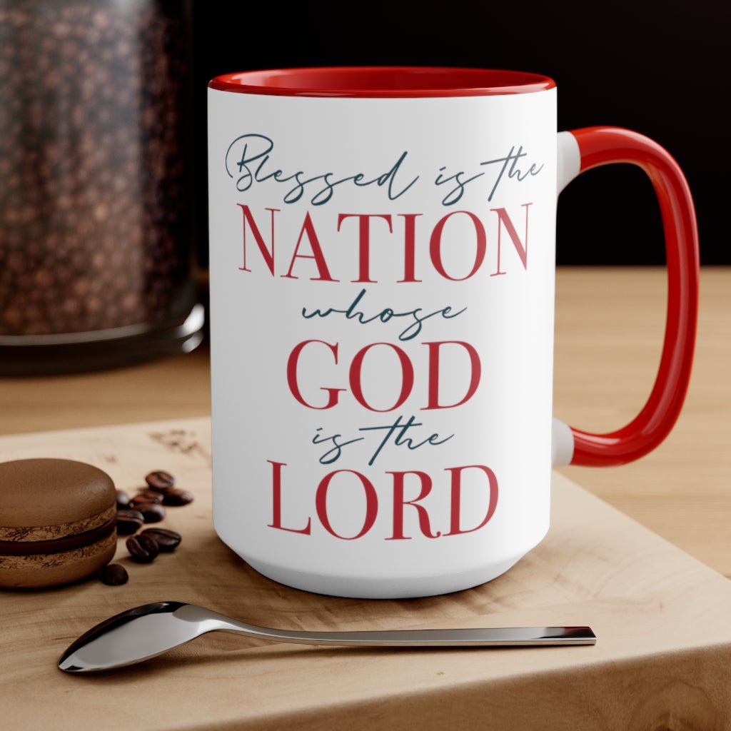 Blessed Nation Mug (2 sizes, 2 colors) - PatriotDepot.com