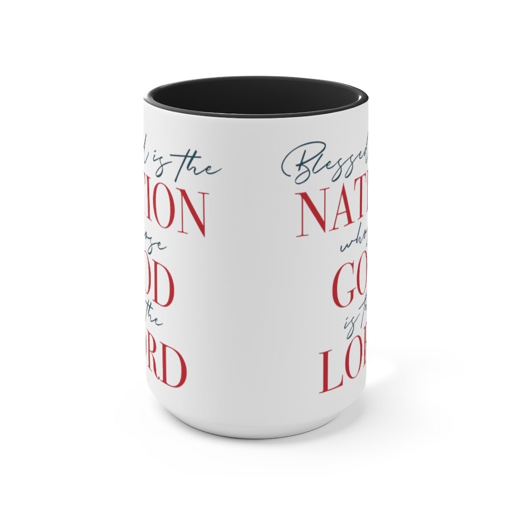 Blessed Nation Mug (2 sizes, 2 colors) - PatriotDepot.com
