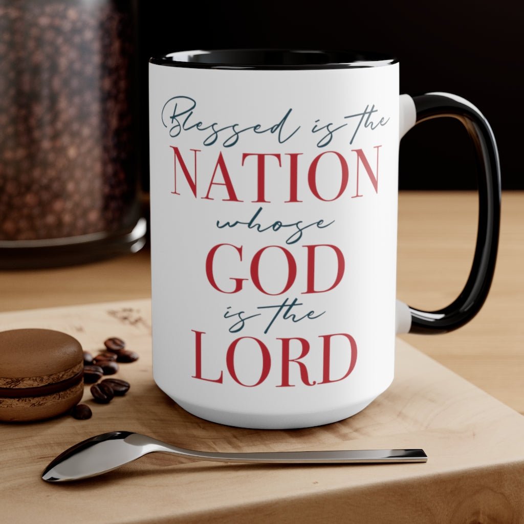 Blessed Nation Mug (2 sizes, 2 colors) - PatriotDepot.com
