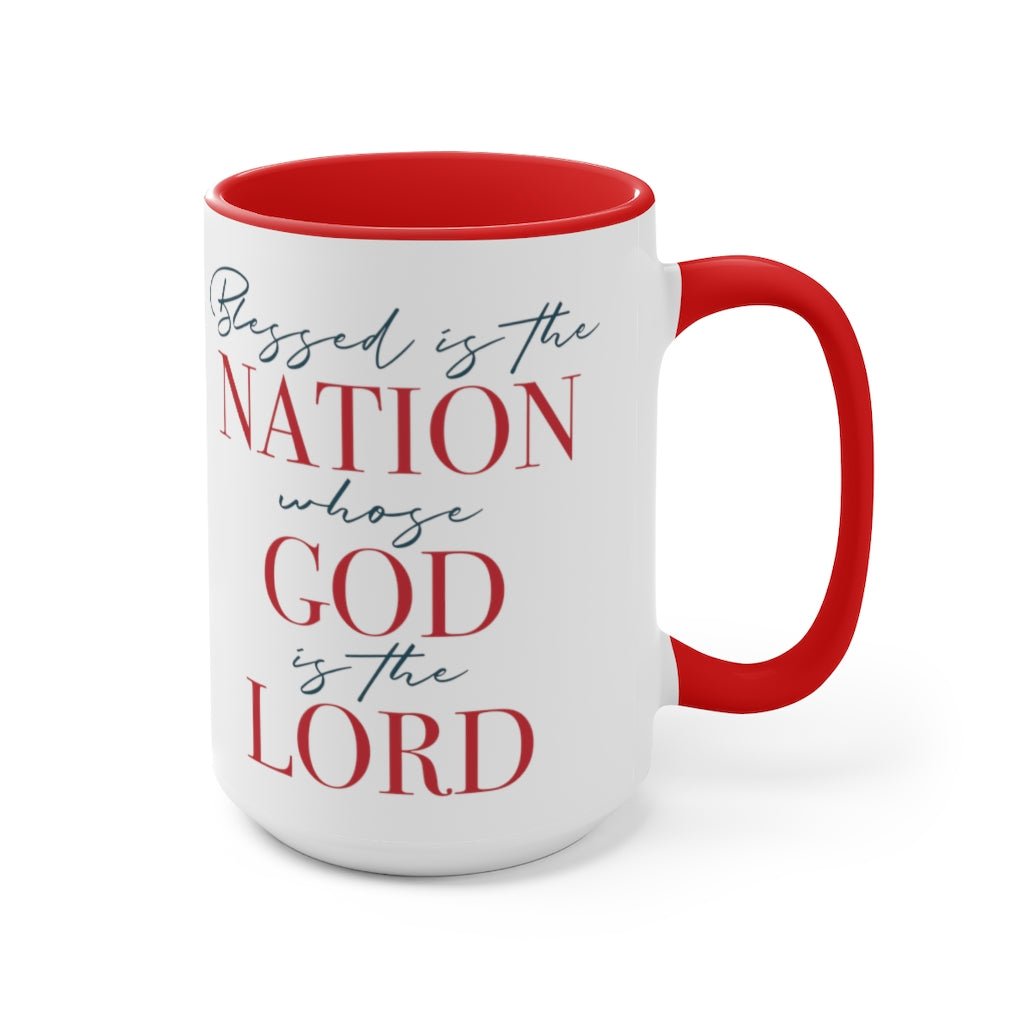 Blessed Nation Mug (2 sizes, 2 colors) - PatriotDepot.com