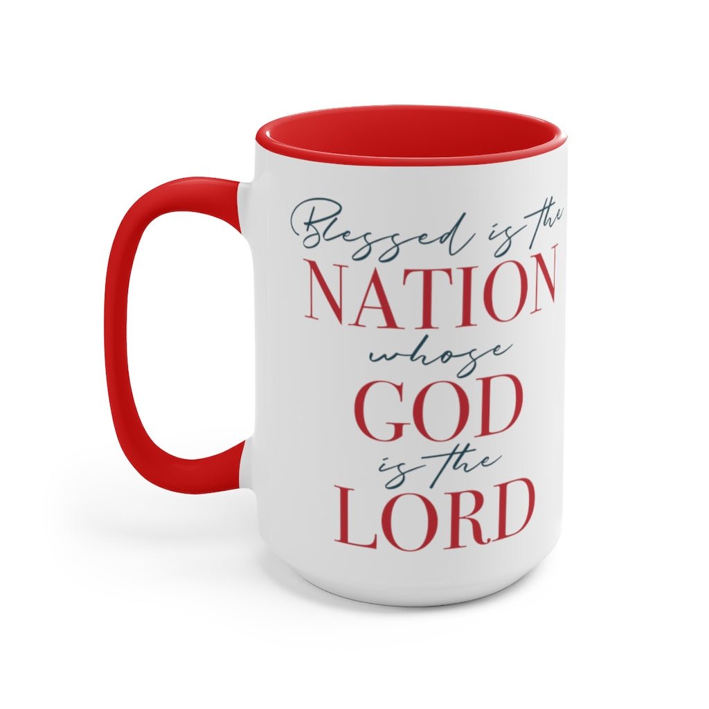 Blessed Nation Mug (2 sizes, 2 colors) - PatriotDepot.com