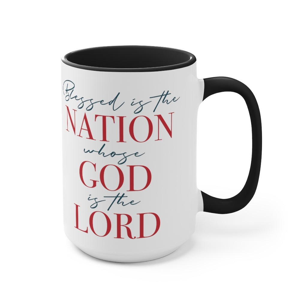 Blessed Nation Mug (2 sizes, 2 colors) - PatriotDepot.com