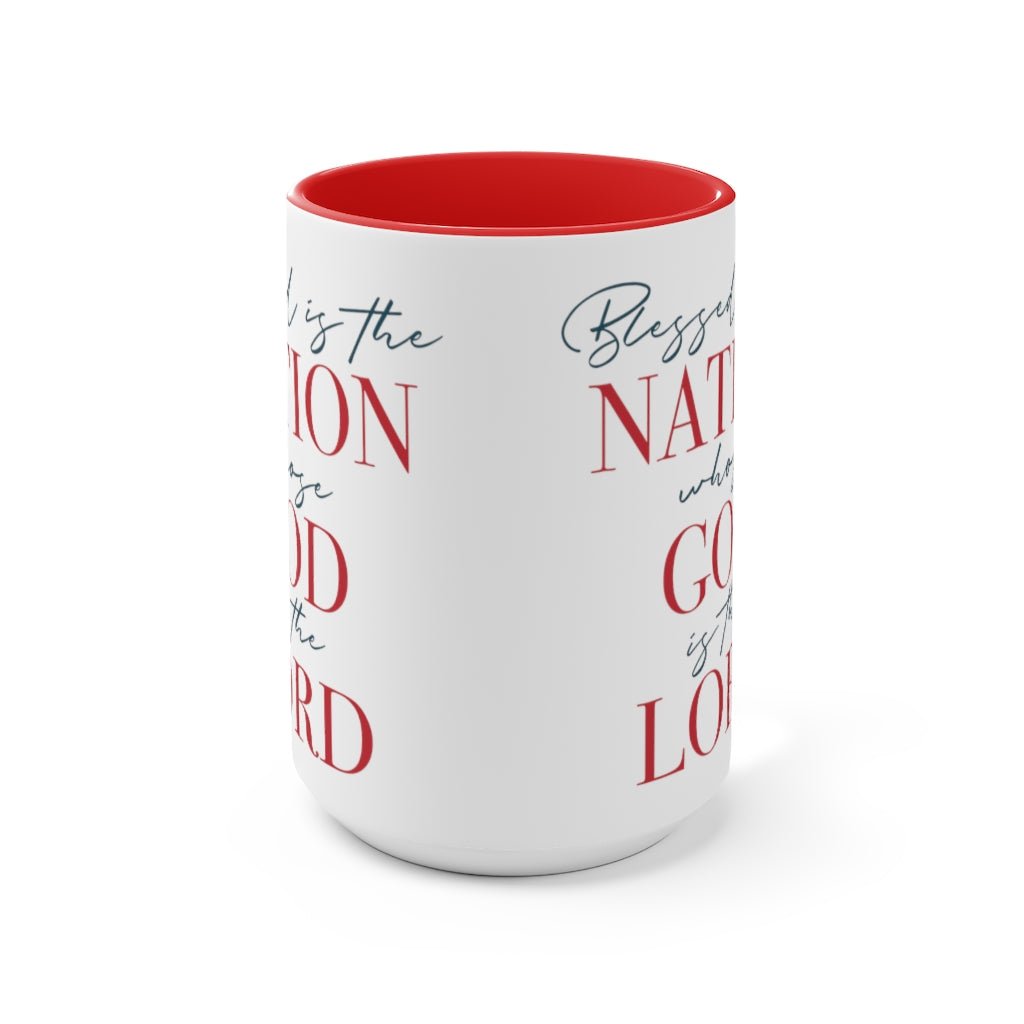 Blessed Nation Mug (2 sizes, 2 colors) - PatriotDepot.com