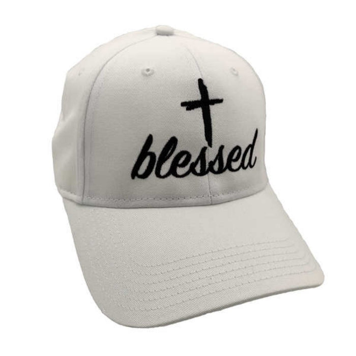 Blessed Custom Embroidered Hat (White)