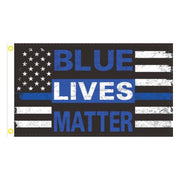 Blue Lives Matter Flag 3'x5' Flag - PatriotDepot.com