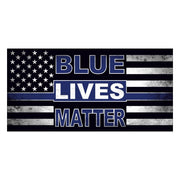 Blue Lives Matter Thin Blue Line Sticker (Distressed) - PatriotDepot.com