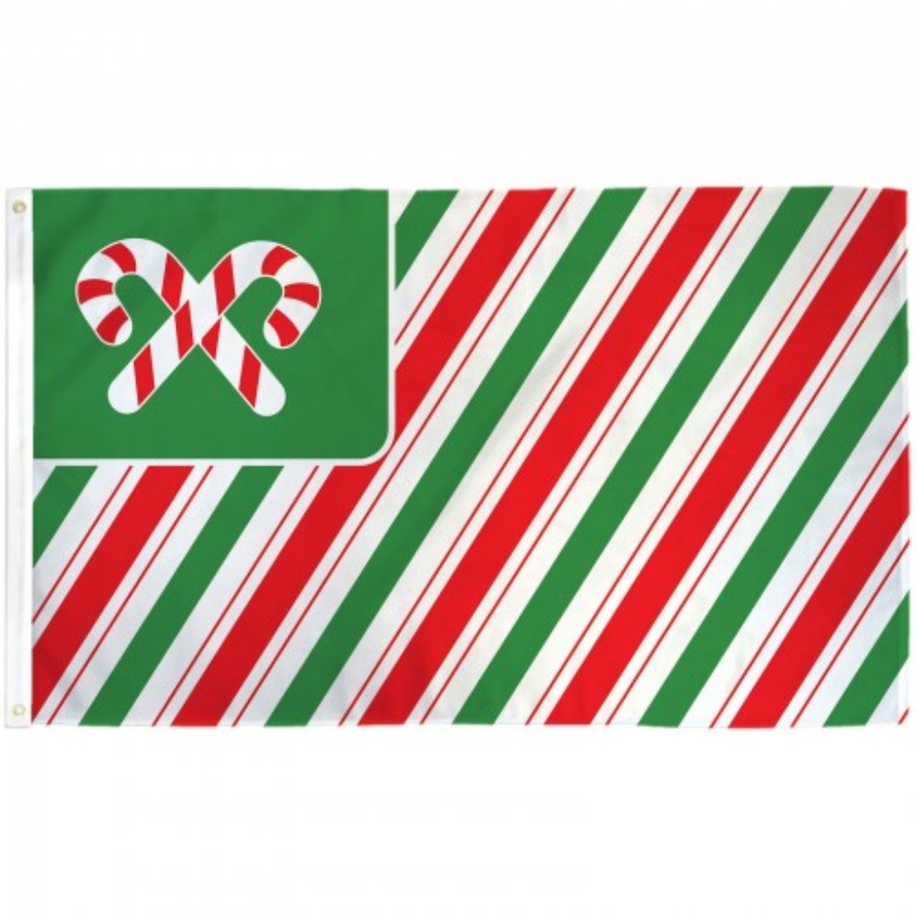 Candy Cane Striped 3'x5' Flag - PatriotDepot.com