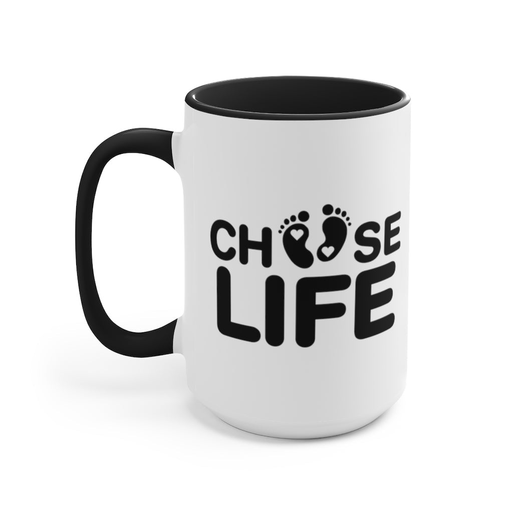 Choose Life Mug (2 sizes, 3 colors) - PatriotDepot.com