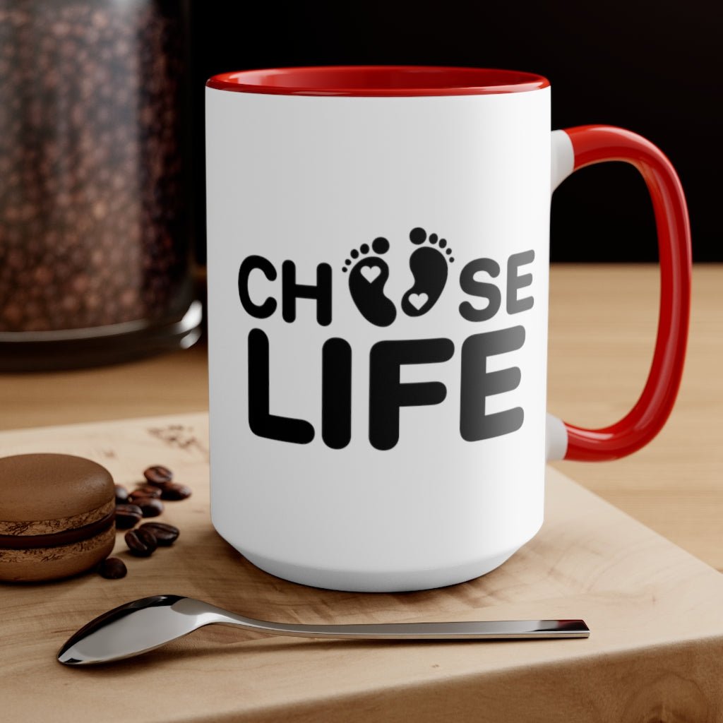 Choose Life Mug (2 sizes, 3 colors) - PatriotDepot.com