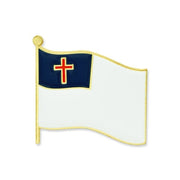 Christian Flag Lapel Pin (Gold Plated) - PatriotDepot.com