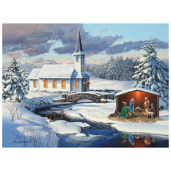 Church Nativity 1000 Piece Puzzle (Made in the USA)