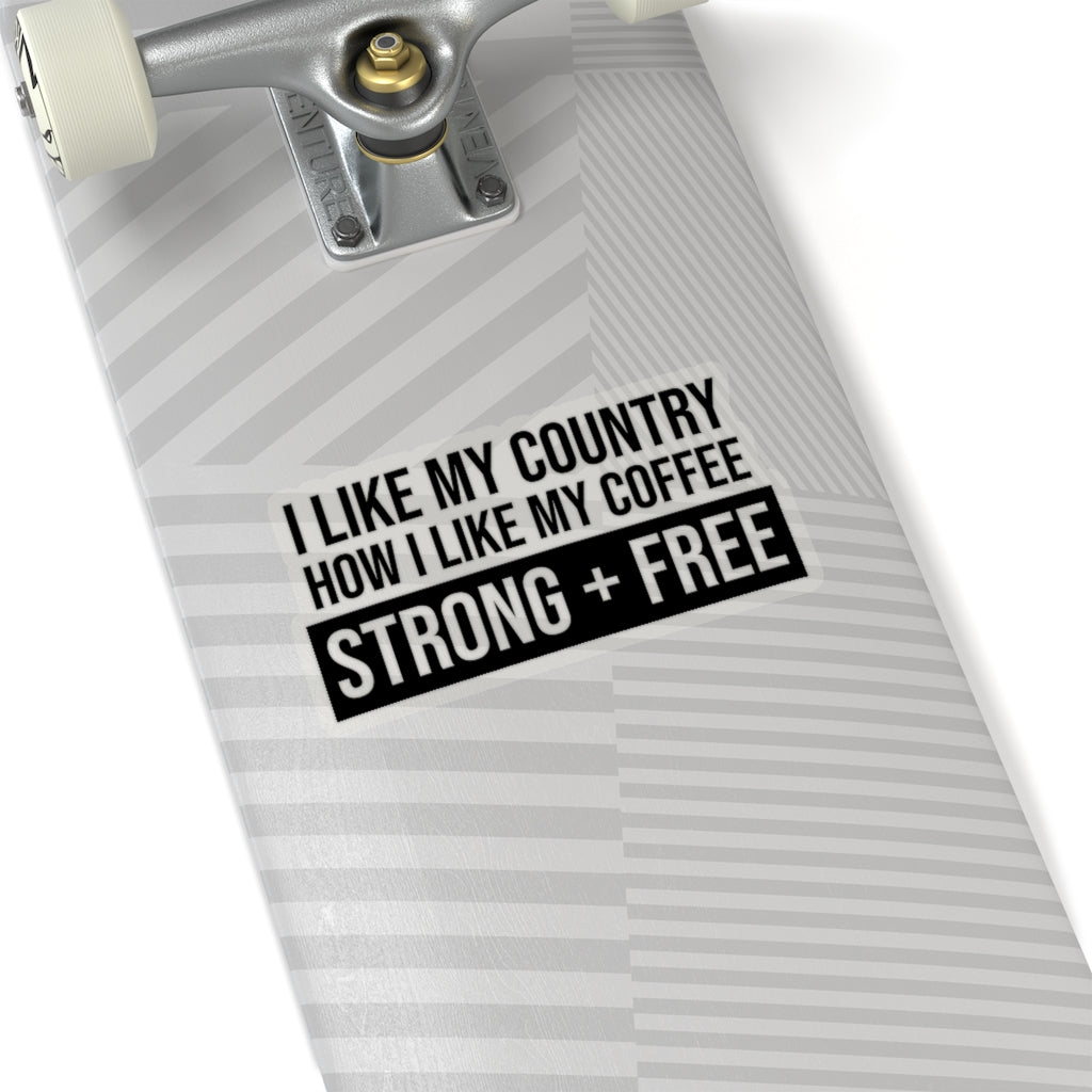 Coffee Kiss - Cut Stickers (4 sizes) - PatriotDepot.com