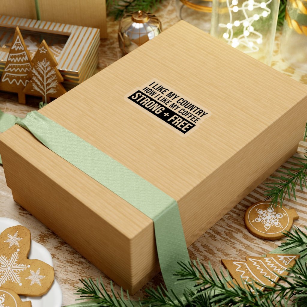 Coffee Kiss - Cut Stickers (4 sizes) - PatriotDepot.com