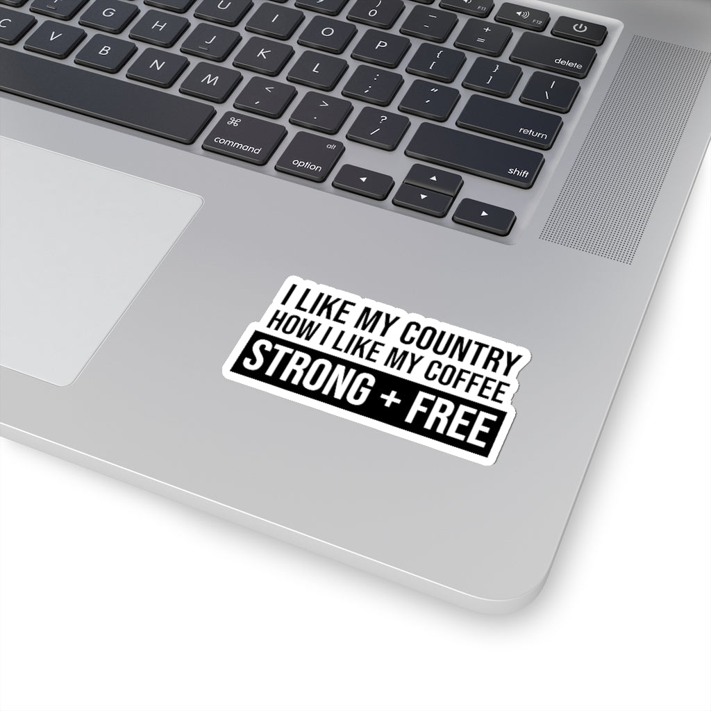 Coffee Kiss - Cut Stickers (4 sizes) - PatriotDepot.com