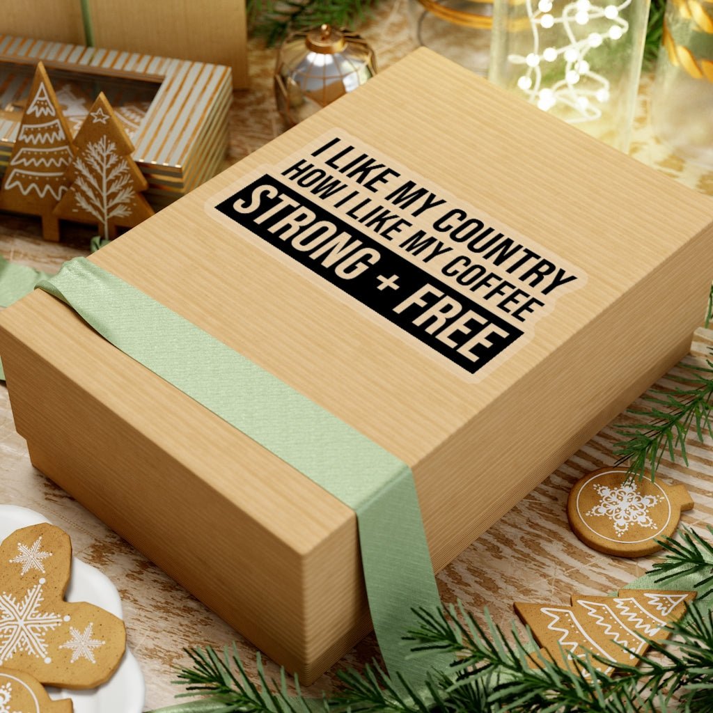 Coffee Kiss - Cut Stickers (4 sizes) - PatriotDepot.com