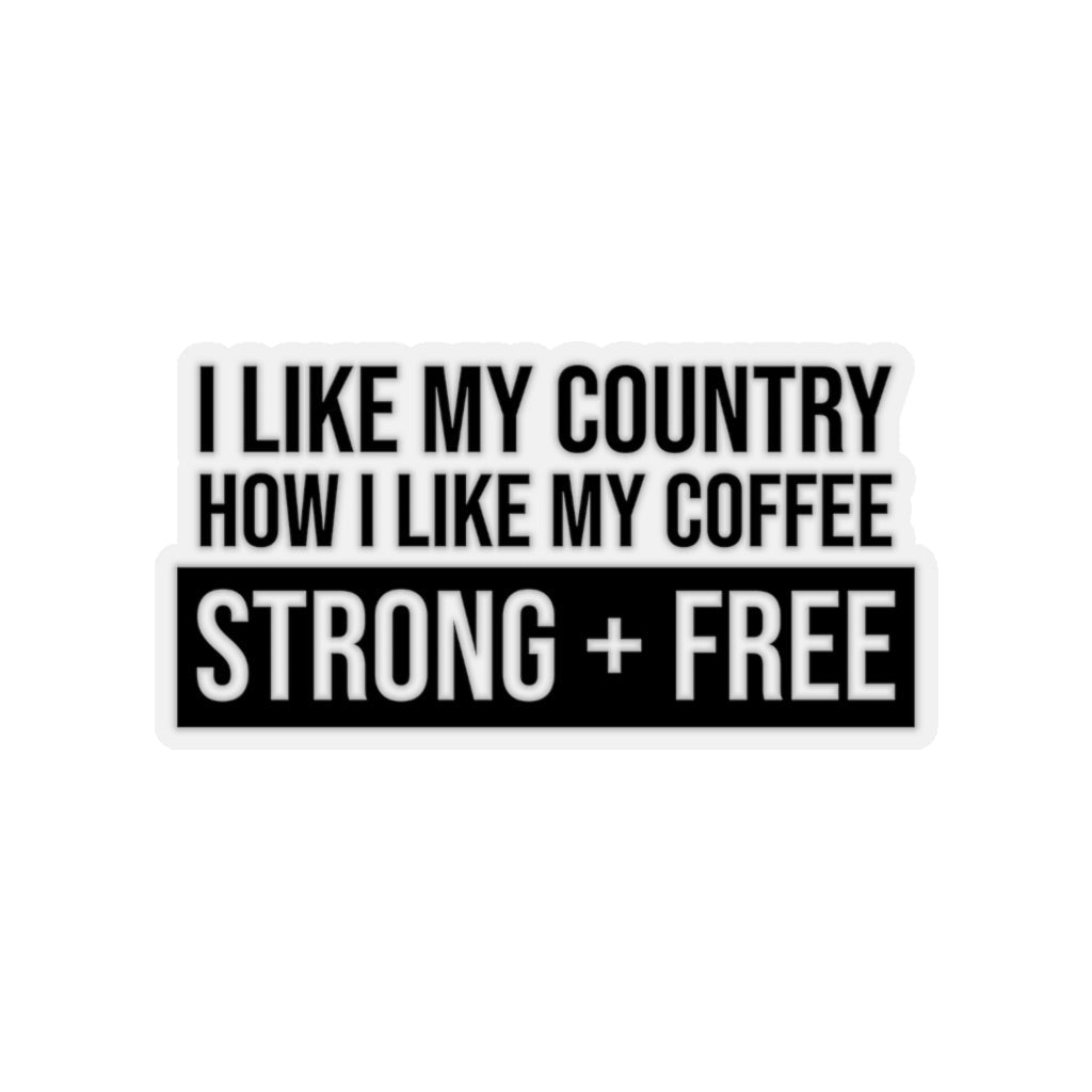 Coffee Kiss - Cut Stickers (4 sizes) - PatriotDepot.com