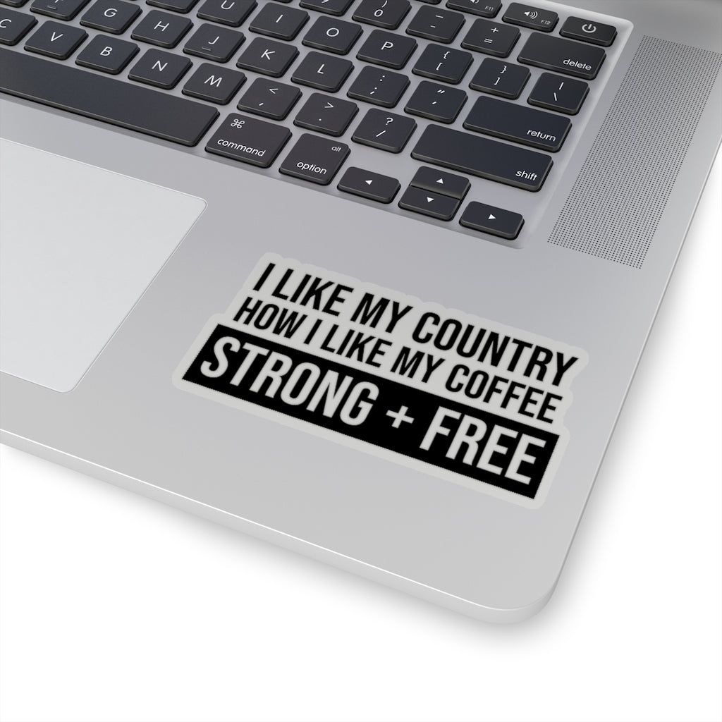 Coffee Kiss - Cut Stickers (4 sizes) - PatriotDepot.com