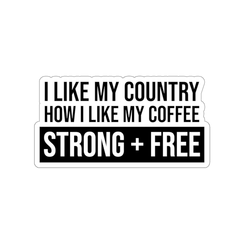 Coffee Kiss - Cut Stickers (4 sizes) - PatriotDepot.com