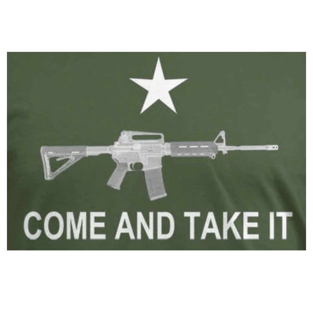 Come and Take It 3'x5' Flag (Olive Drab) - PatriotDepot.com