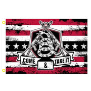 Come and Take It Gadsden Arms 3'X'5' Flag - PatriotDepot.com