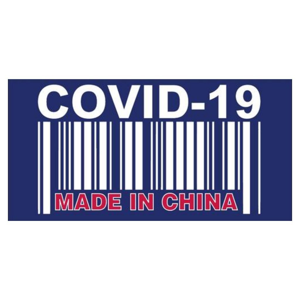 COVID - 19 Made in China Bumper Sticker - PatriotDepot.com