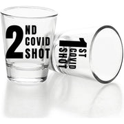 COVID Shot Glass (Shot 1 & 2 Box Set) - PatriotDepot.com