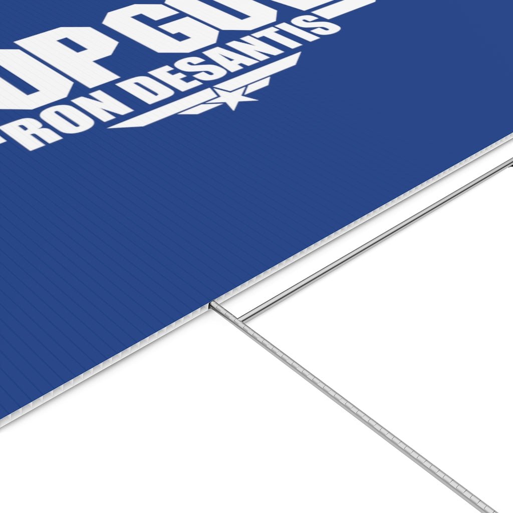 Custom "Top Gov" Ron DeSantis Yard Sign (22"x15") Made in the USA - PatriotDepot.com