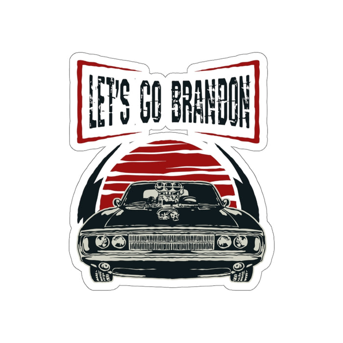 LET'S GO BRANDON, MUSCLE CAR 2 Kiss-Cut Stickers(4 sizes)