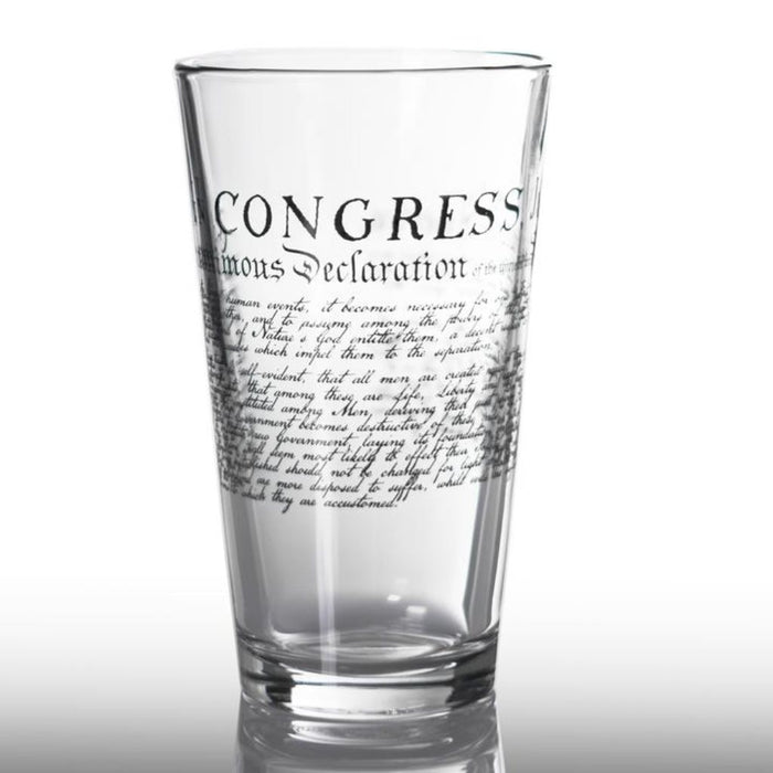 Declaration of Independence Pint Glass (Made in the USA)