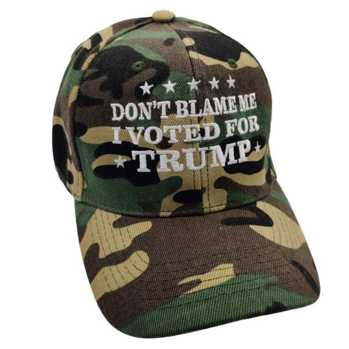 Don't Blame Me I Voted For Trump Embroidered Hat (Camo)