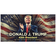 Donald J Trump 45th President Stars & Stripes Bumper Sticker - PatriotDepot.com