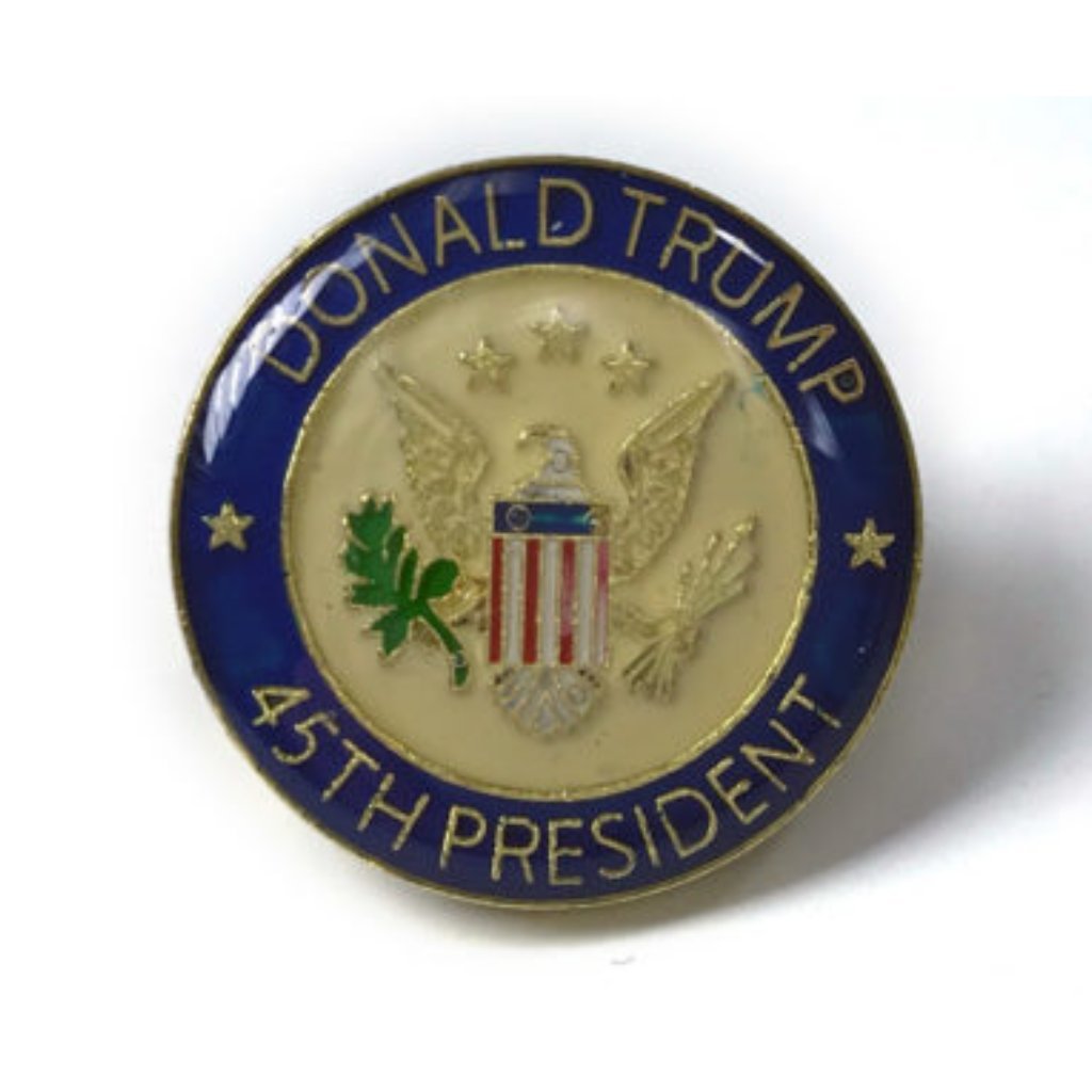 Donald Trump 45th President Enamel Lapel Pin - PatriotDepot.com