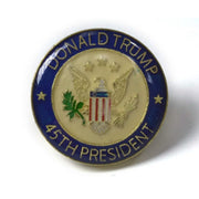 Donald Trump 45th President Enamel Lapel Pin - PatriotDepot.com