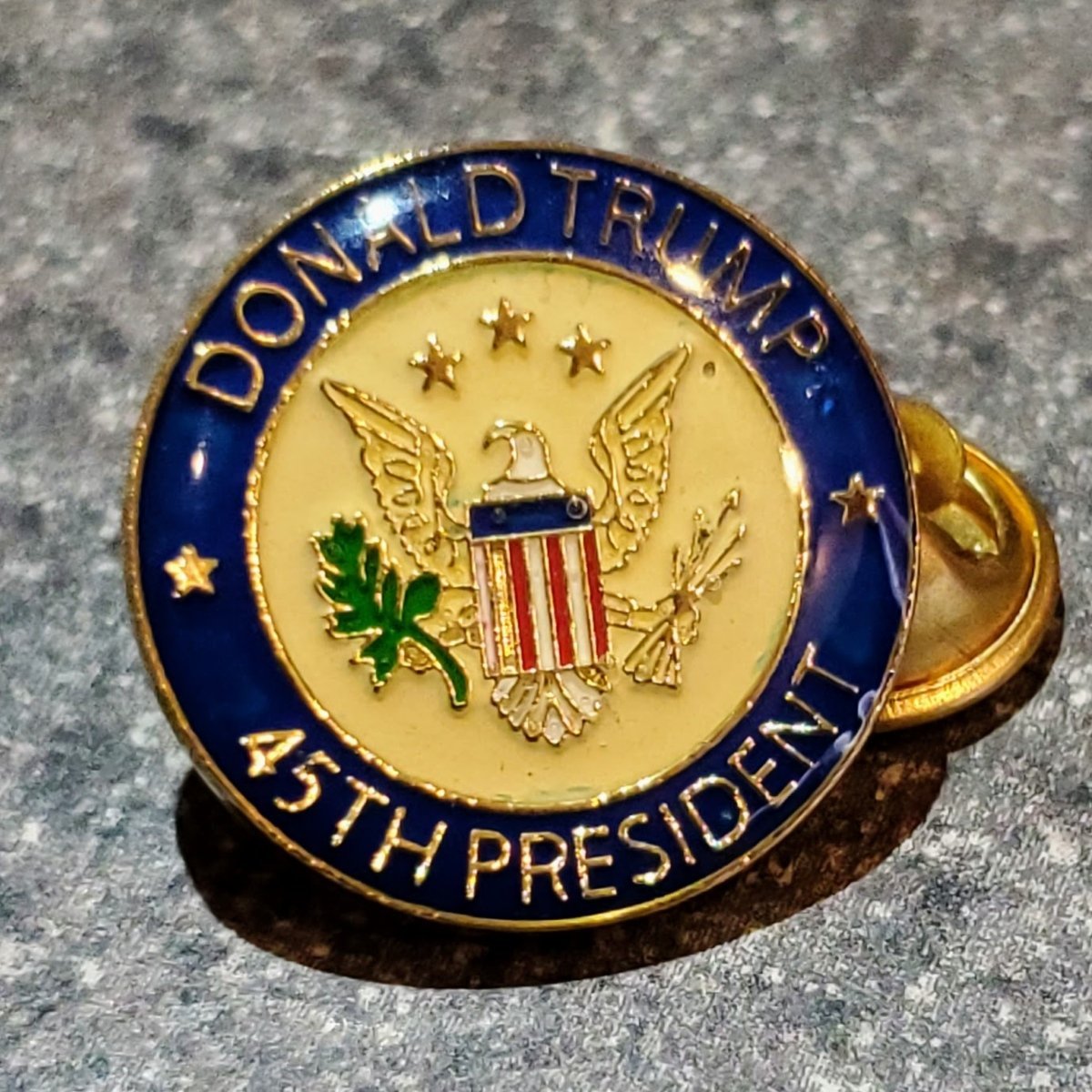 Donald Trump 45th President Enamel Lapel Pin - PatriotDepot.com