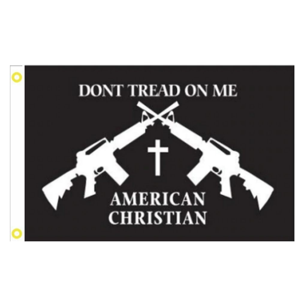 Don't Tread on Me American Christian 3'x5' Flag - PatriotDepot.com