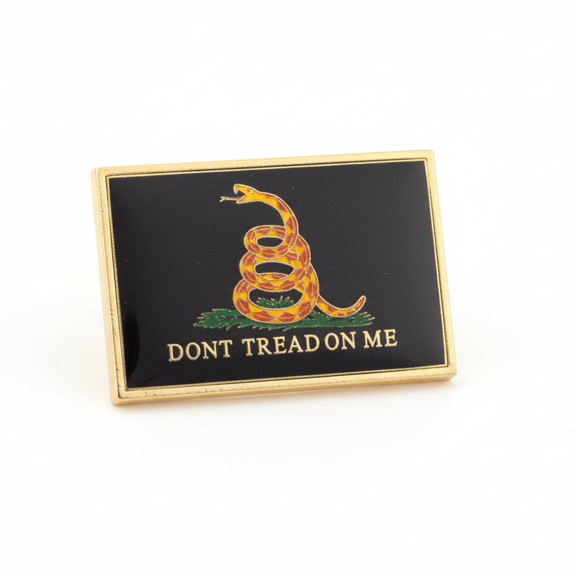 Don't Tread on Me Lapel Pin (Black) - PatriotDepot.com