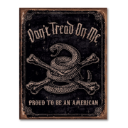 Don't Tread on Me - Proud American Tin Sign - PatriotDepot.com